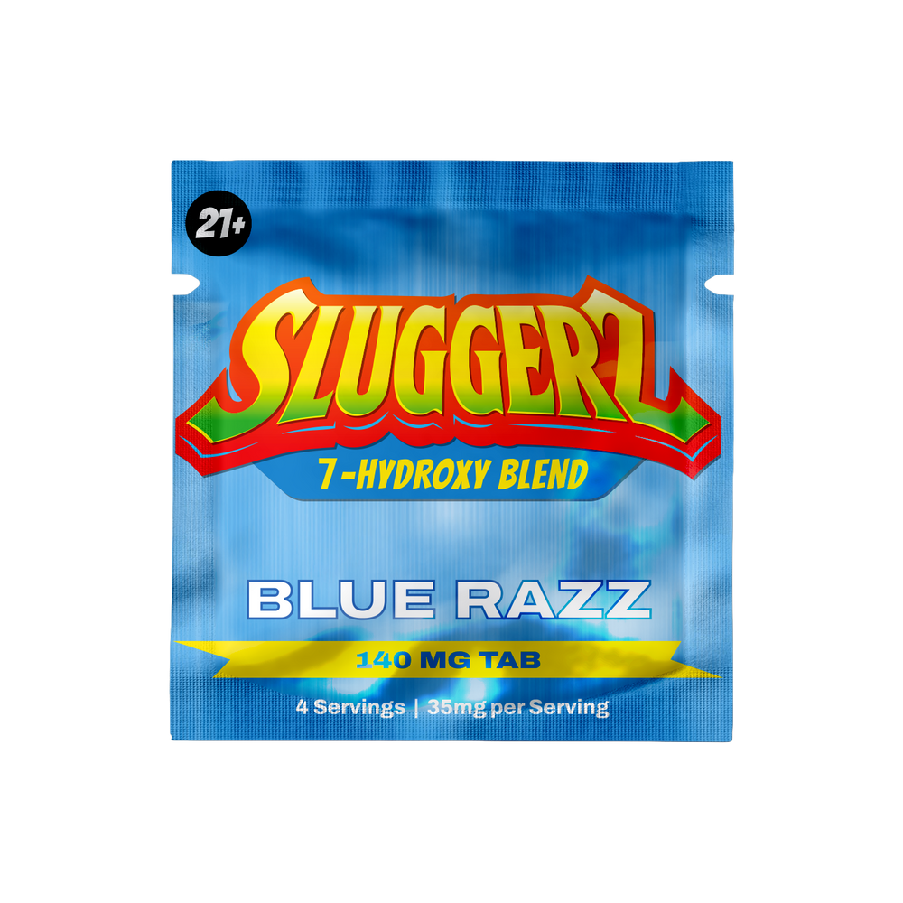 Sluggerz 7OH Blue Razz 140mg – single sachet