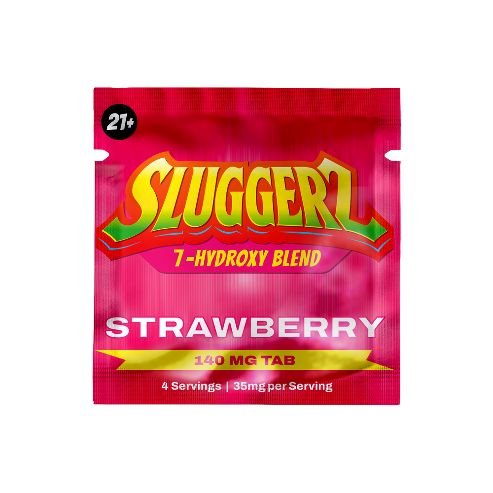 Sluggerz 7OH Strawberry 140mg – single sachet